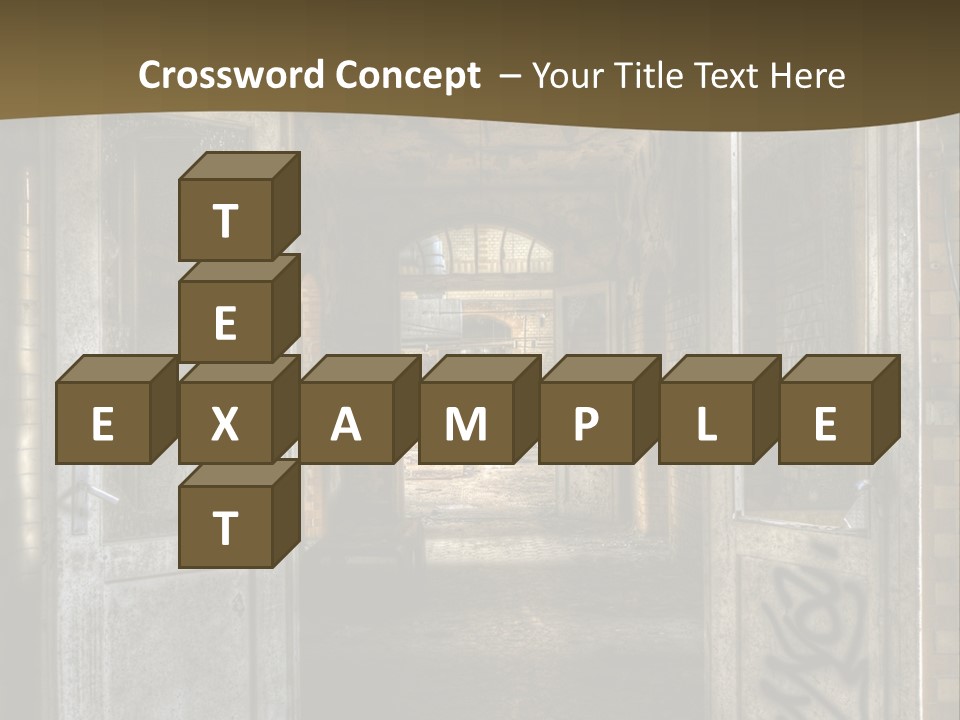 Hospital Gang Sanierung PowerPoint Template