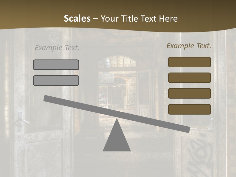Hospital Gang Sanierung PowerPoint Template