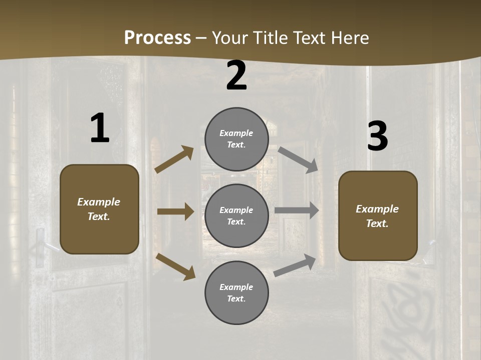 Hospital Gang Sanierung PowerPoint Template