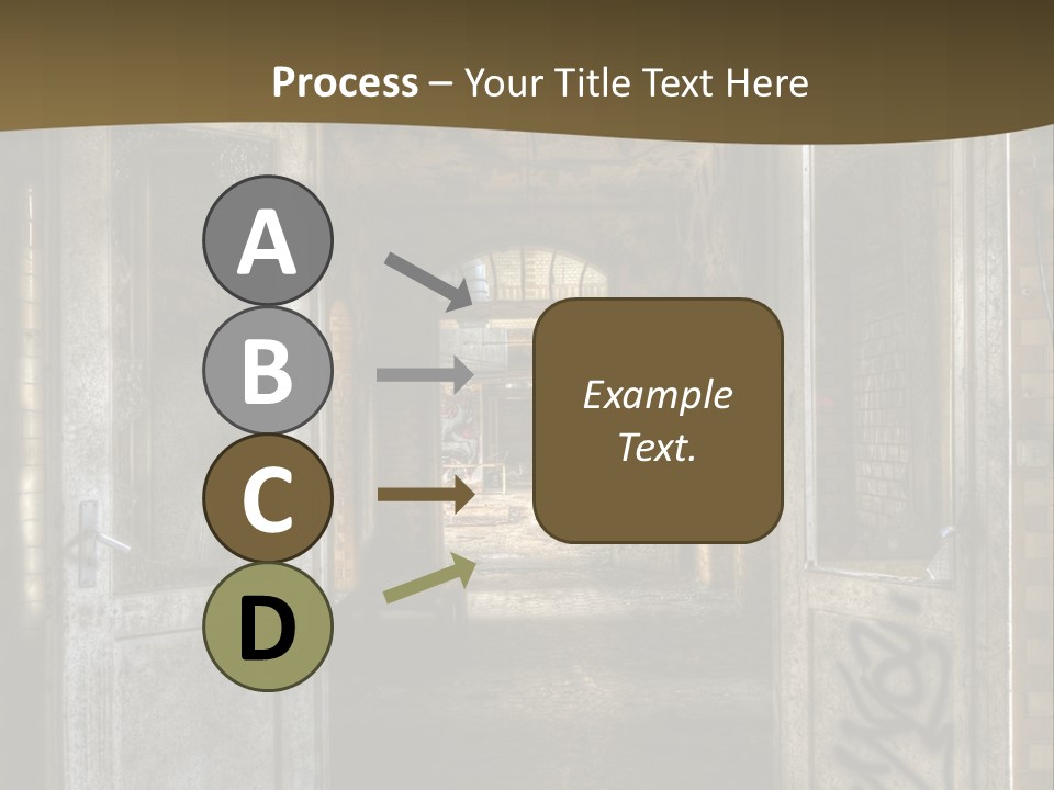 Hospital Gang Sanierung PowerPoint Template