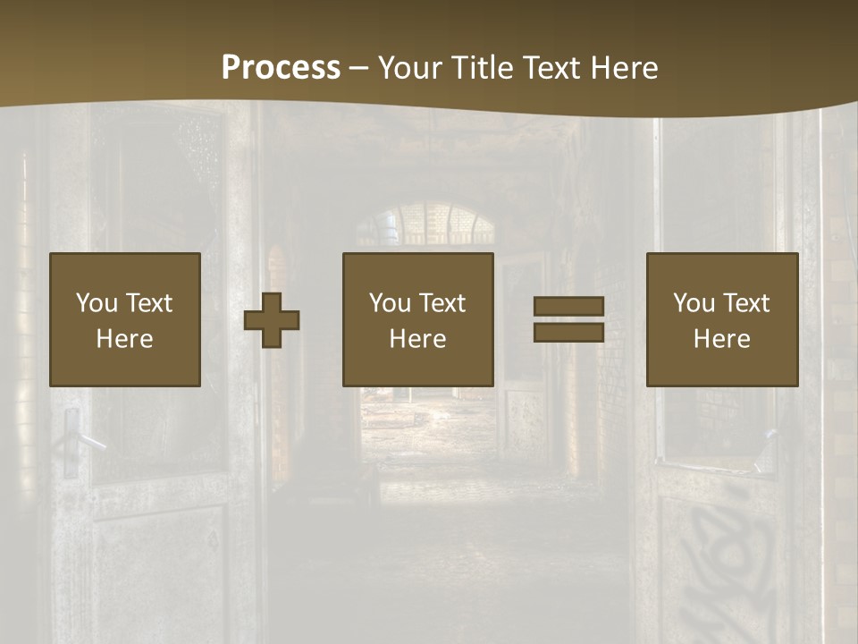 Hospital Gang Sanierung PowerPoint Template