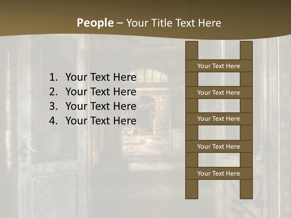 Hospital Gang Sanierung PowerPoint Template