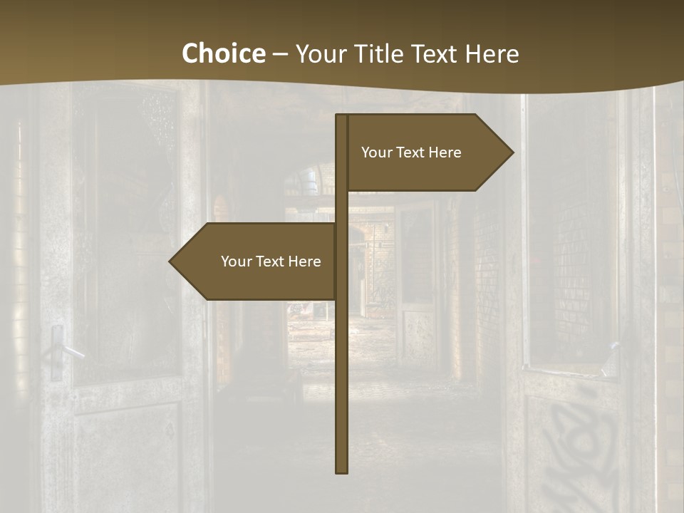 Hospital Gang Sanierung PowerPoint Template