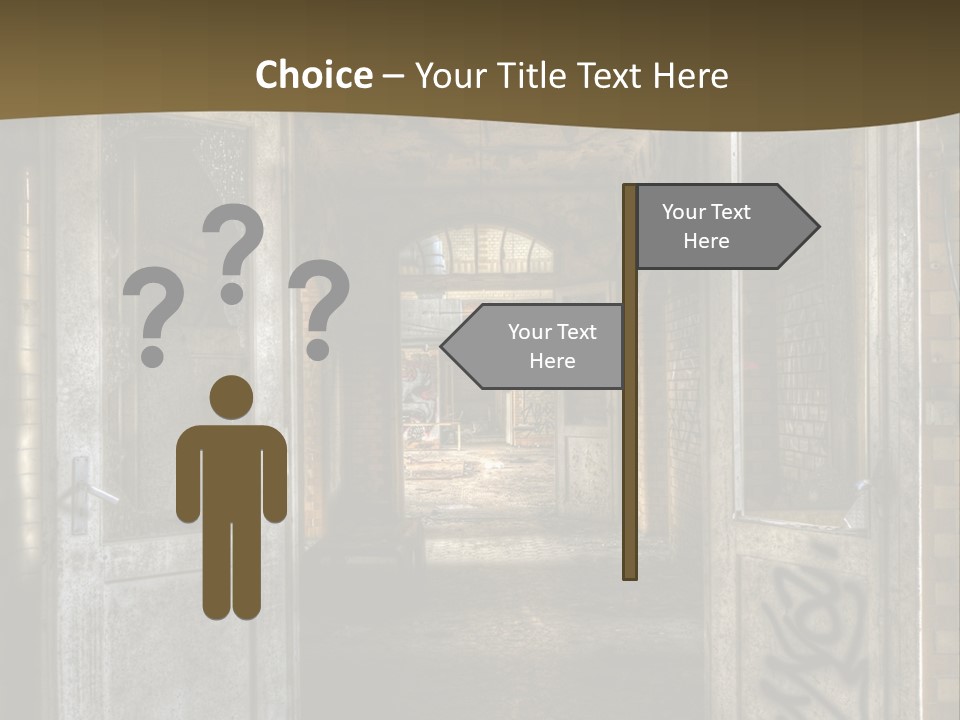 Hospital Gang Sanierung PowerPoint Template