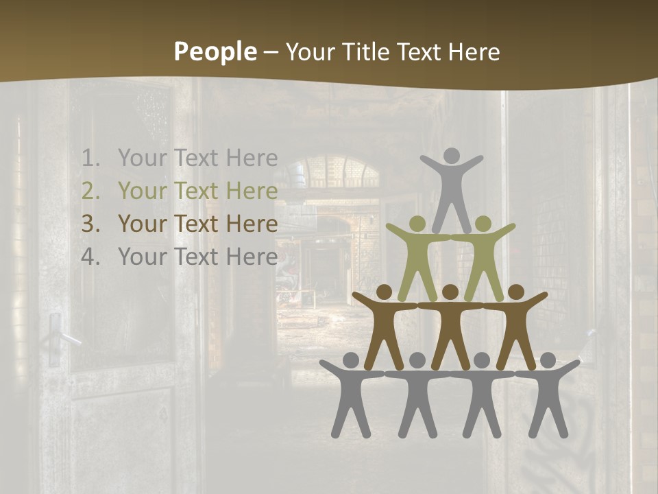 Hospital Gang Sanierung PowerPoint Template