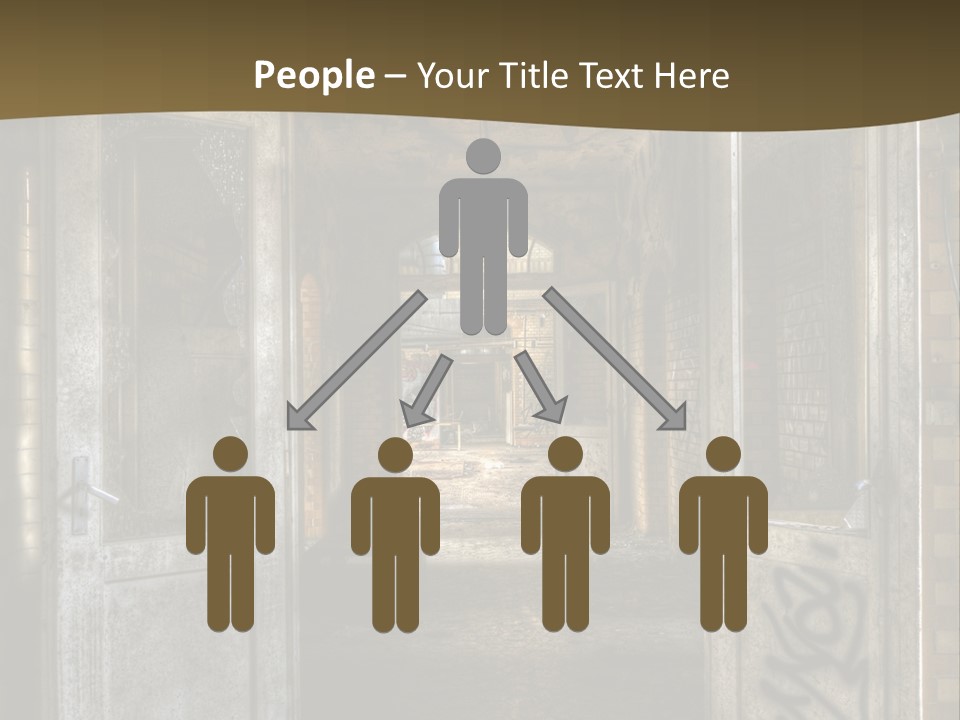 Hospital Gang Sanierung PowerPoint Template