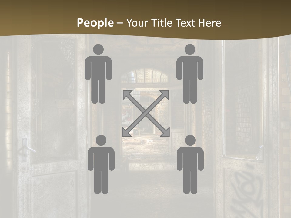 Hospital Gang Sanierung PowerPoint Template