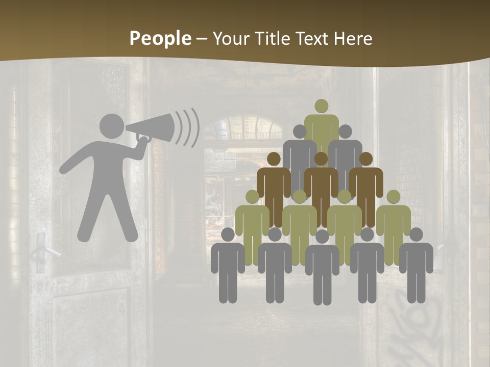 Hospital Gang Sanierung PowerPoint Template