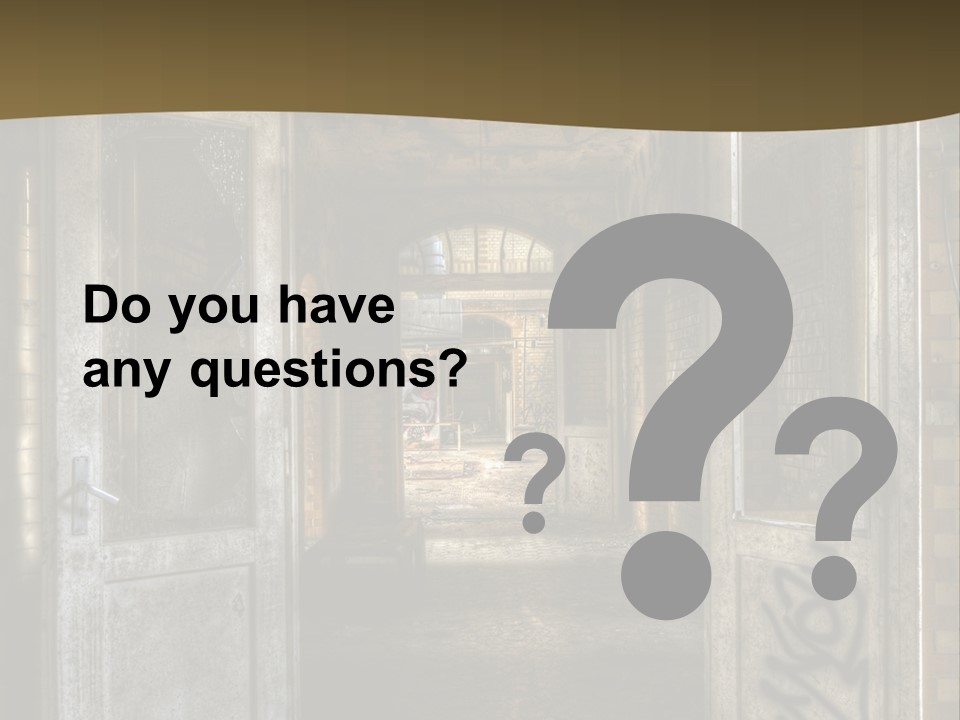 Hospital Gang Sanierung PowerPoint Template