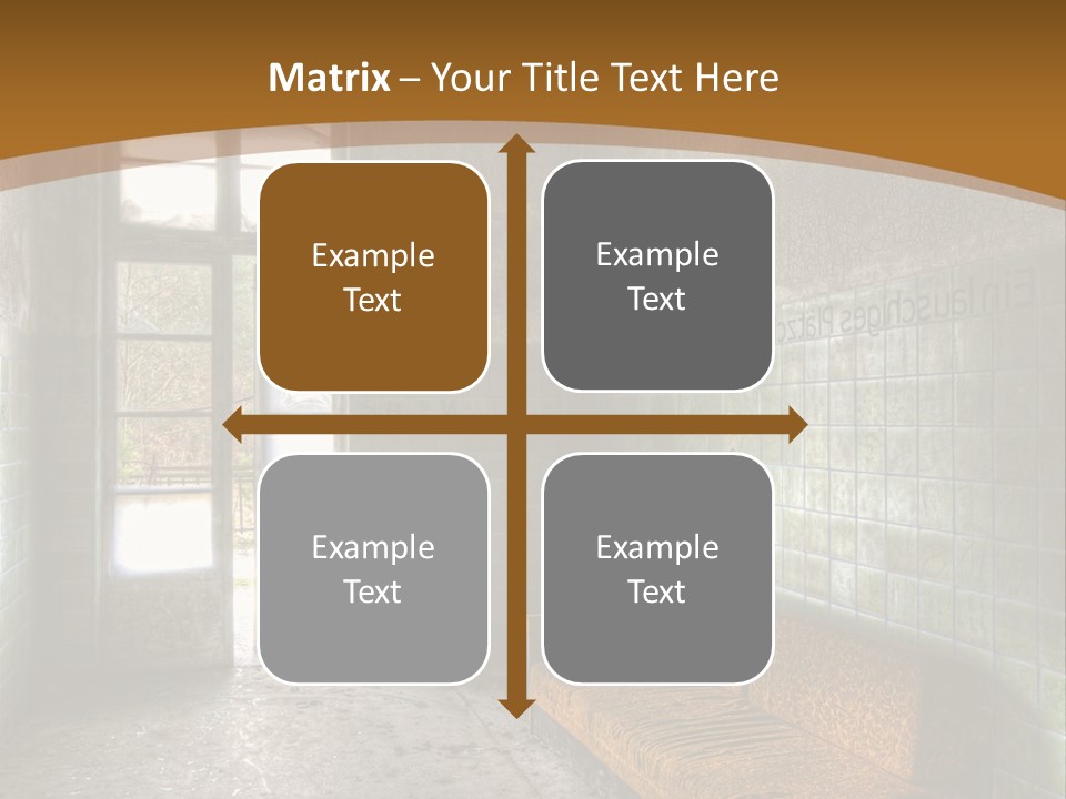 Vandalismus Raum Tristesse PowerPoint Template