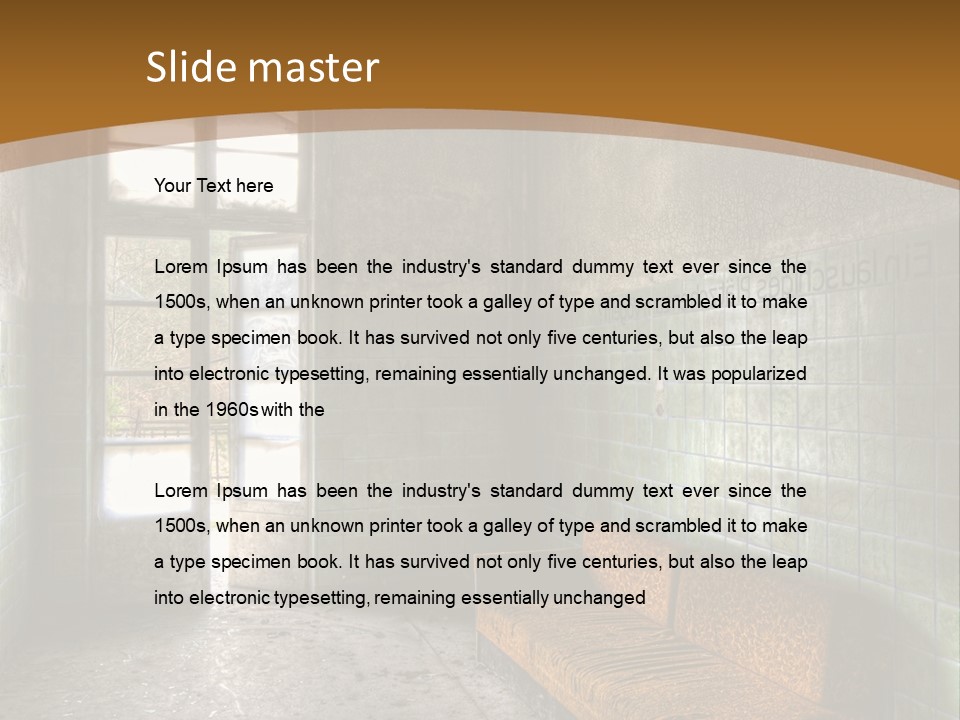 Vandalismus Raum Tristesse PowerPoint Template