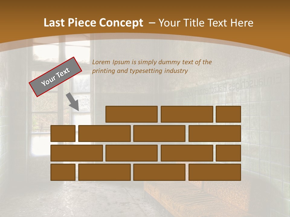 Vandalismus Raum Tristesse PowerPoint Template