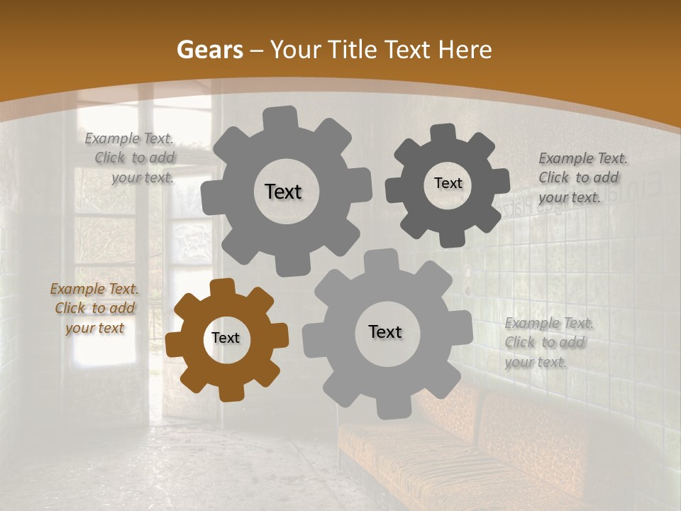 Vandalismus Raum Tristesse PowerPoint Template