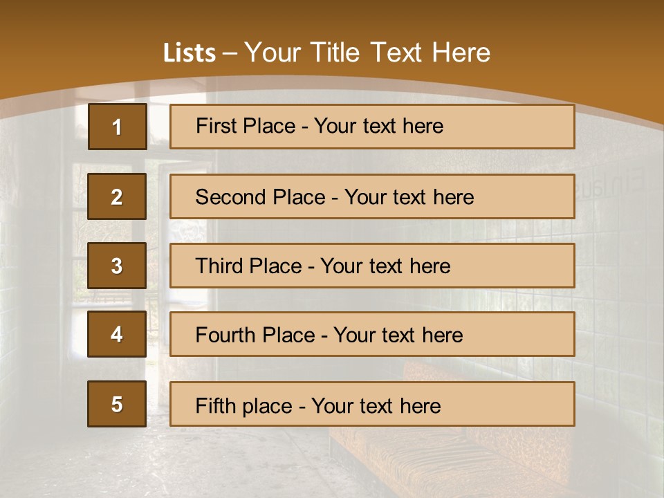 Vandalismus Raum Tristesse PowerPoint Template