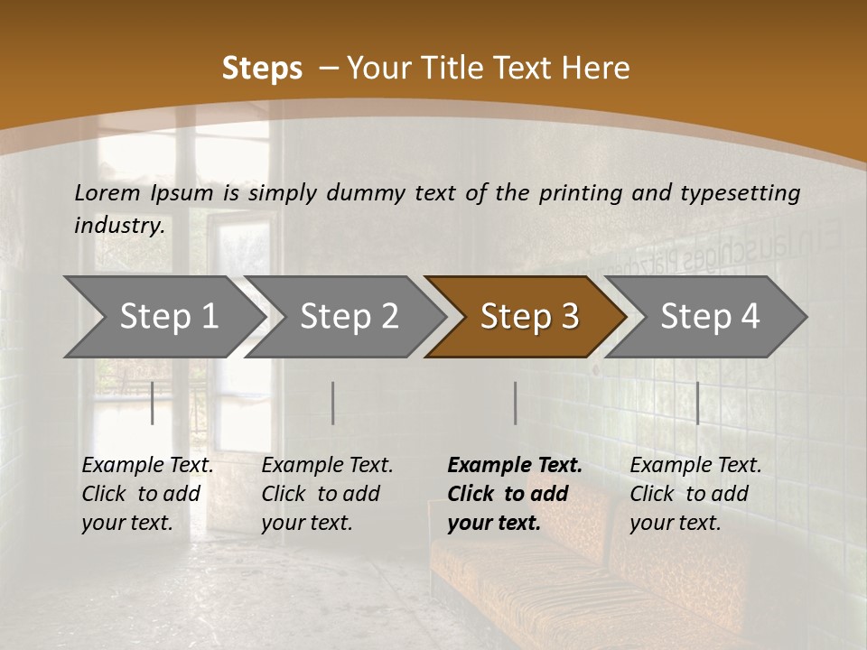 Vandalismus Raum Tristesse PowerPoint Template