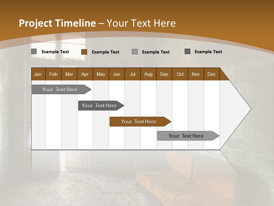 Vandalismus Raum Tristesse PowerPoint Template
