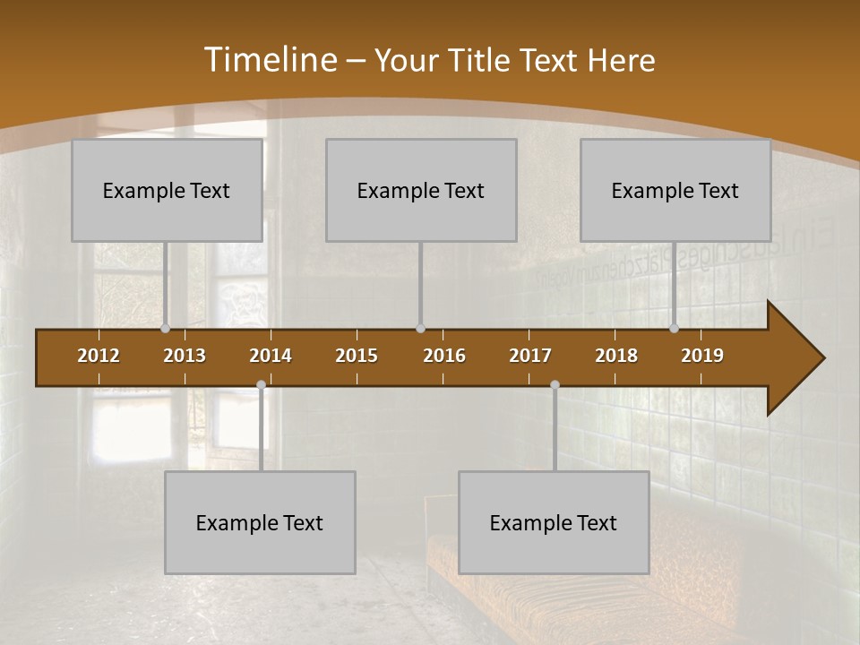 Vandalismus Raum Tristesse PowerPoint Template
