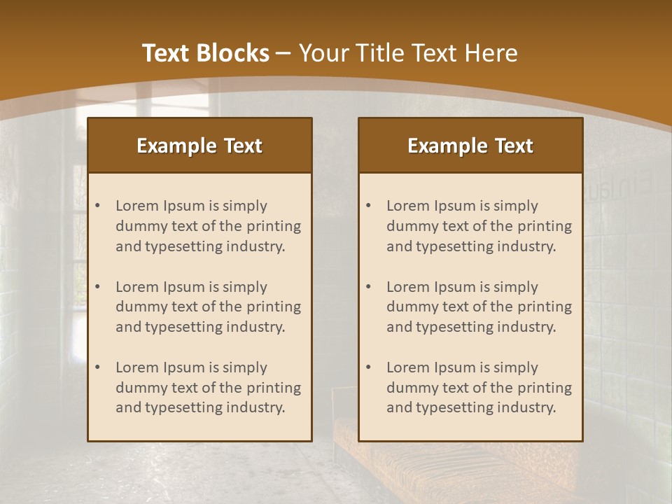 Vandalismus Raum Tristesse PowerPoint Template