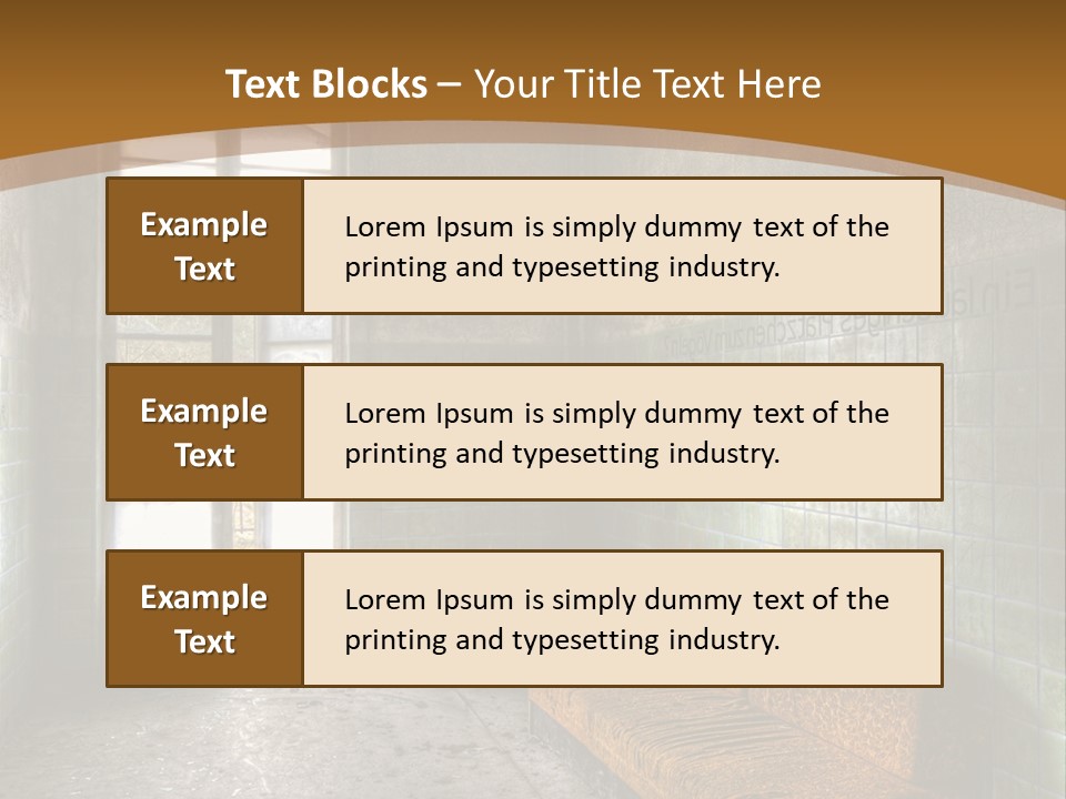 Vandalismus Raum Tristesse PowerPoint Template