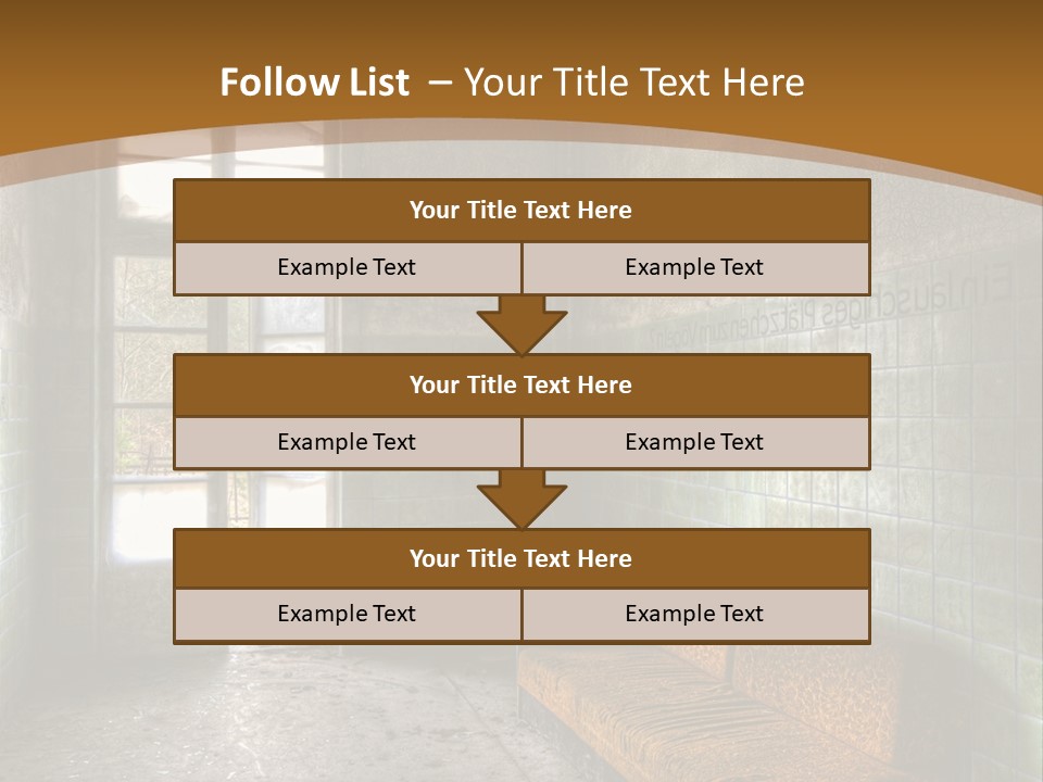 Vandalismus Raum Tristesse PowerPoint Template