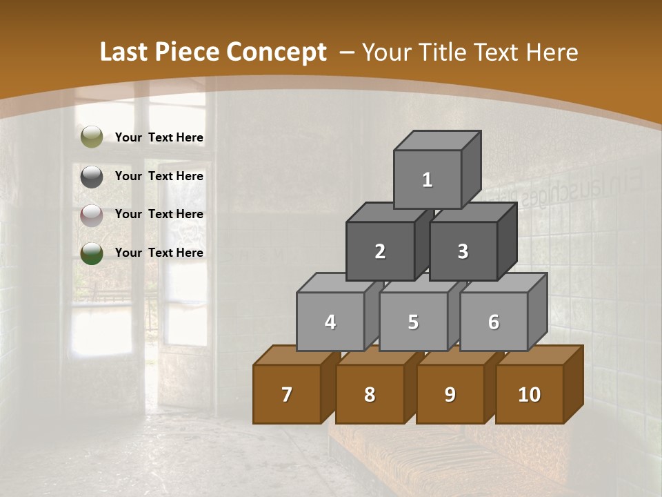 Vandalismus Raum Tristesse PowerPoint Template