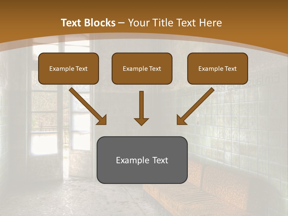 Vandalismus Raum Tristesse PowerPoint Template