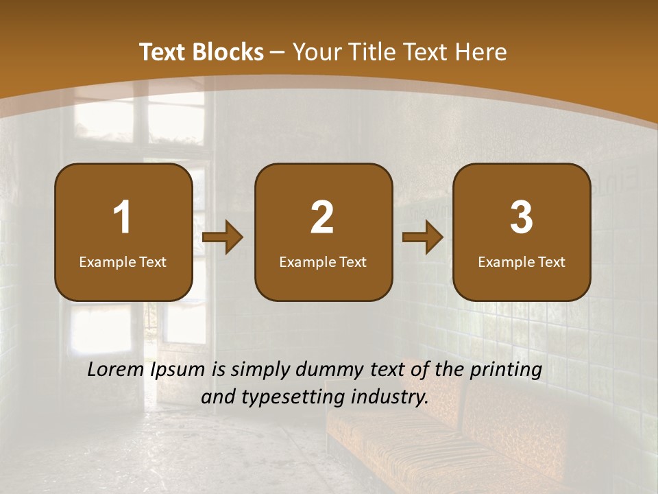 Vandalismus Raum Tristesse PowerPoint Template