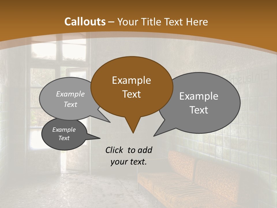 Vandalismus Raum Tristesse PowerPoint Template