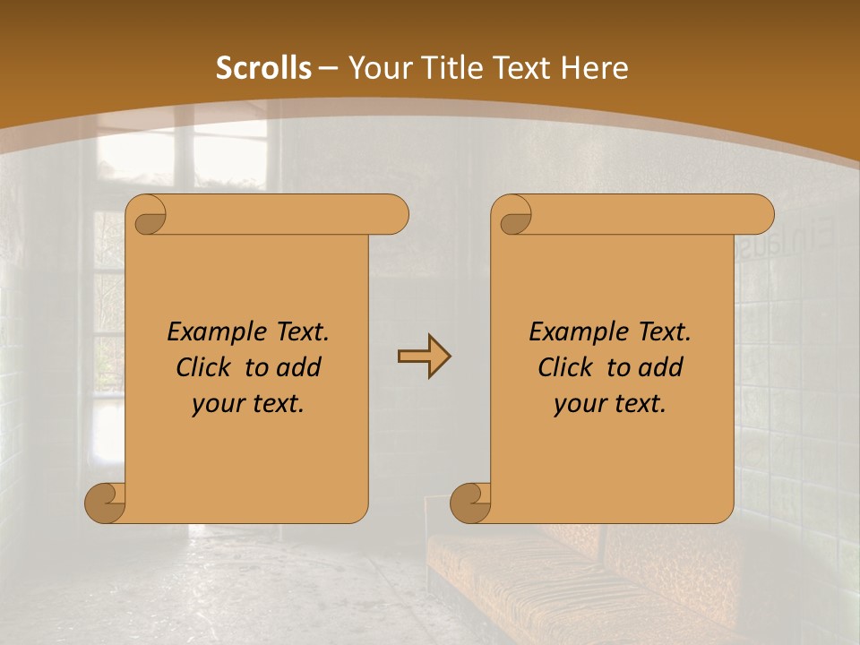 Vandalismus Raum Tristesse PowerPoint Template