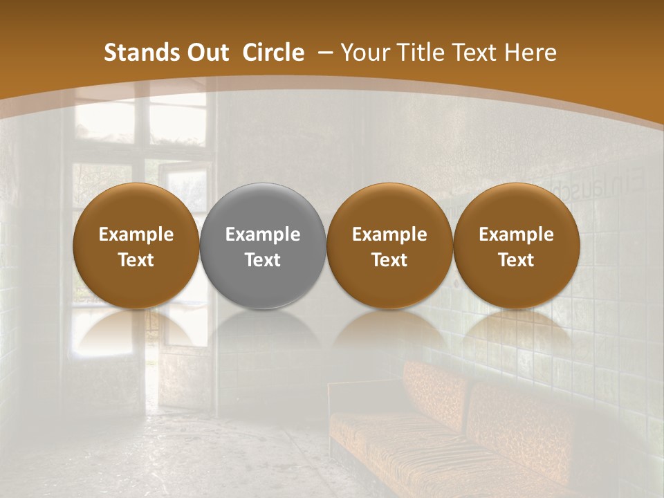 Vandalismus Raum Tristesse PowerPoint Template