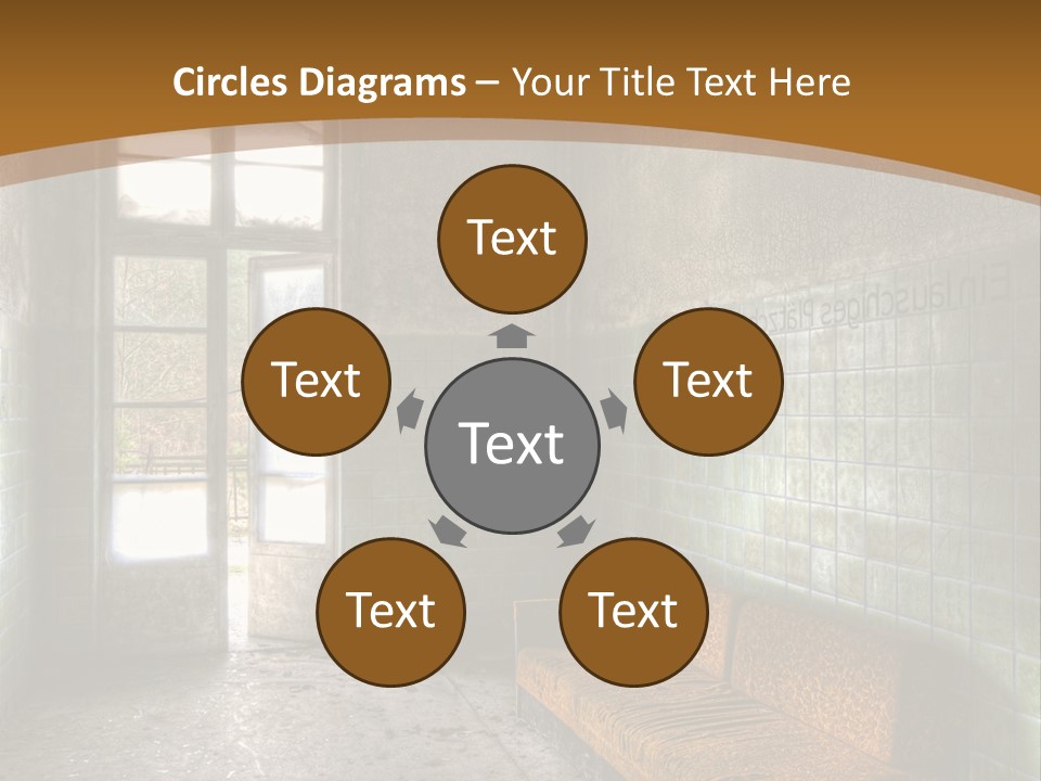 Vandalismus Raum Tristesse PowerPoint Template