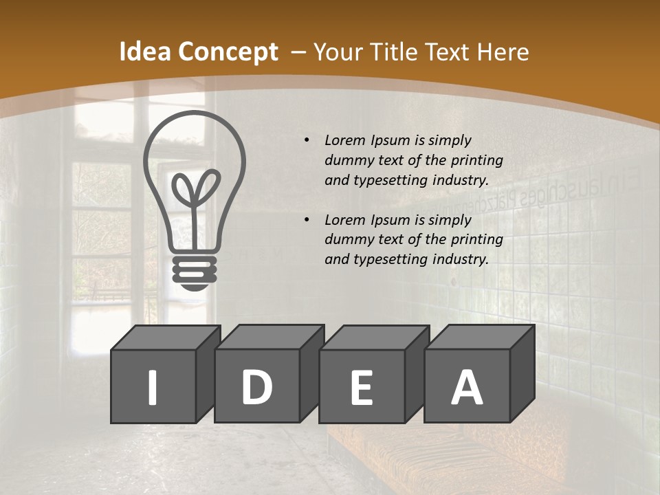 Vandalismus Raum Tristesse PowerPoint Template