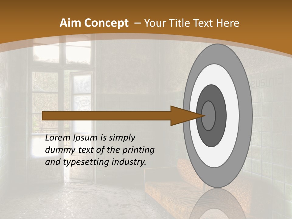 Vandalismus Raum Tristesse PowerPoint Template