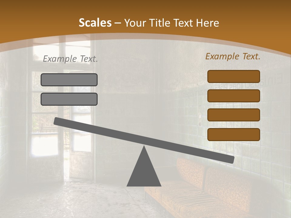 Vandalismus Raum Tristesse PowerPoint Template