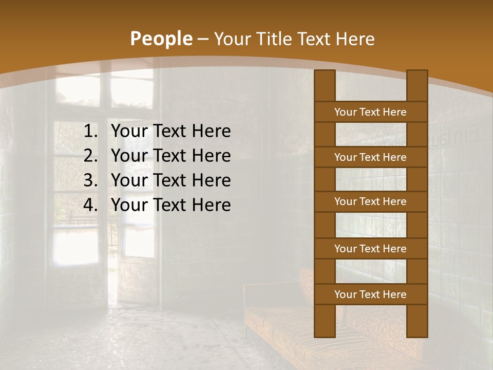 Vandalismus Raum Tristesse PowerPoint Template