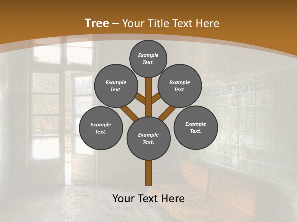 Vandalismus Raum Tristesse PowerPoint Template
