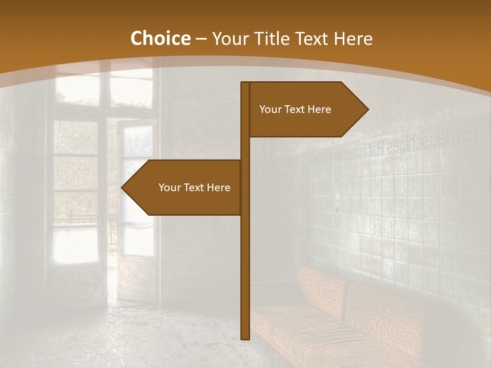 Vandalismus Raum Tristesse PowerPoint Template