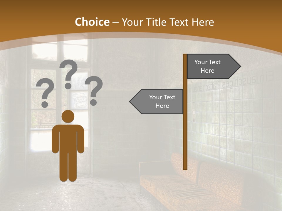 Vandalismus Raum Tristesse PowerPoint Template
