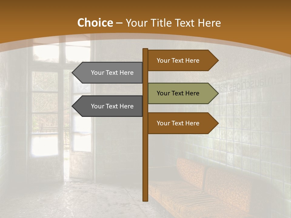 Vandalismus Raum Tristesse PowerPoint Template