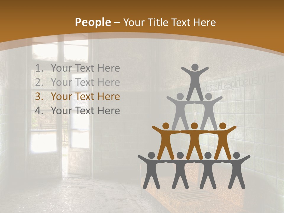 Vandalismus Raum Tristesse PowerPoint Template