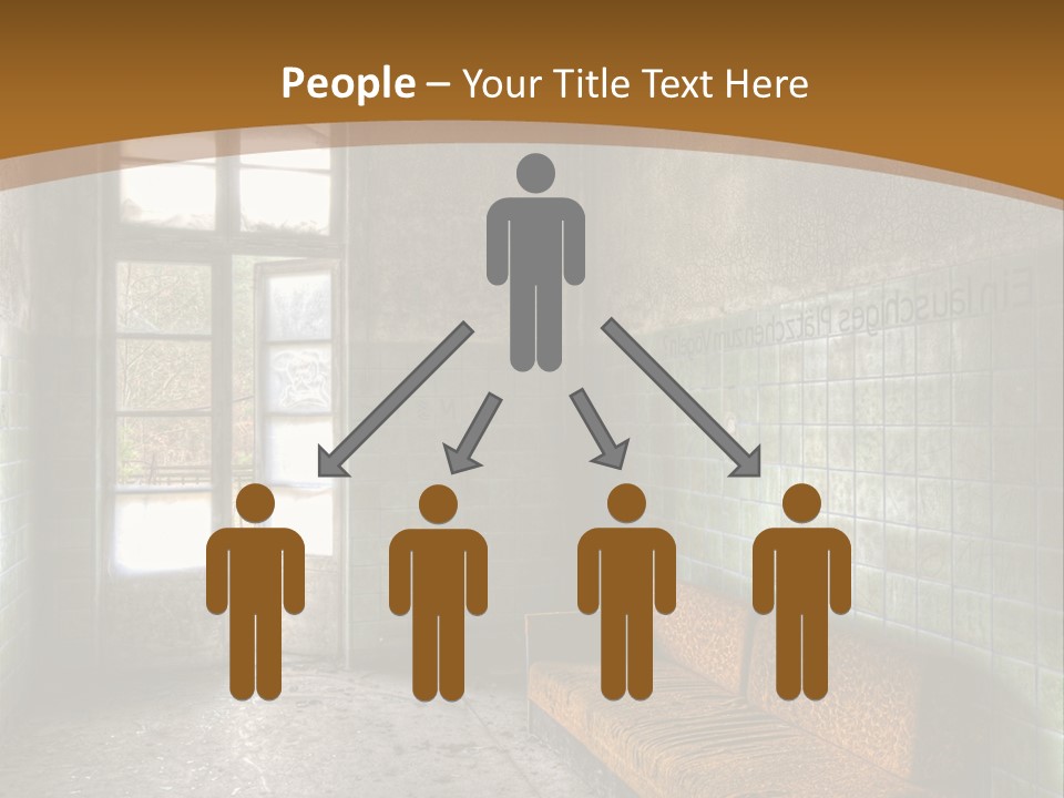 Vandalismus Raum Tristesse PowerPoint Template