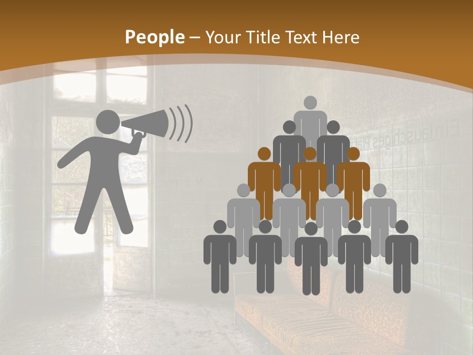 Vandalismus Raum Tristesse PowerPoint Template