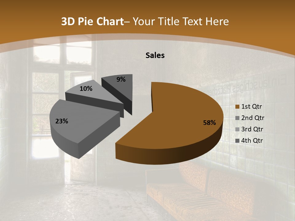 Vandalismus Raum Tristesse PowerPoint Template