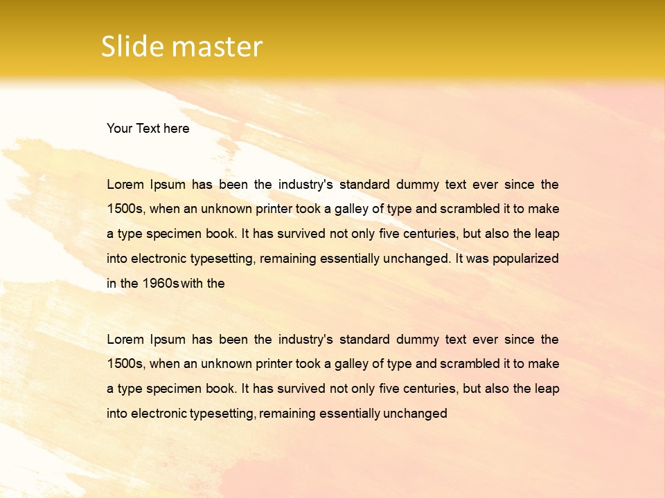 Ink Painted Rough PowerPoint Template