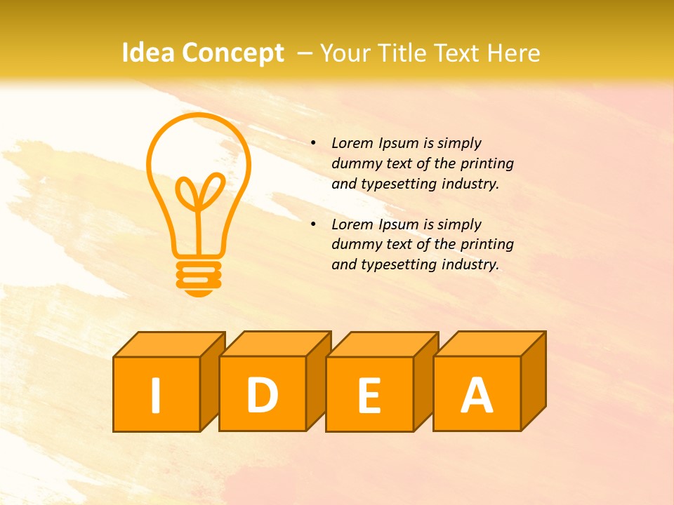 Ink Painted Rough PowerPoint Template