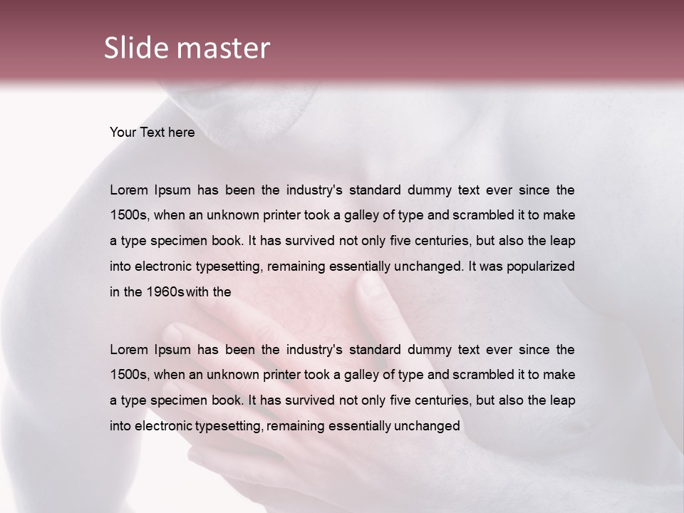 Mensch Burnout Schmerzen PowerPoint Template