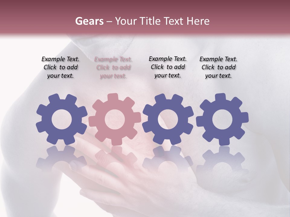 Mensch Burnout Schmerzen PowerPoint Template