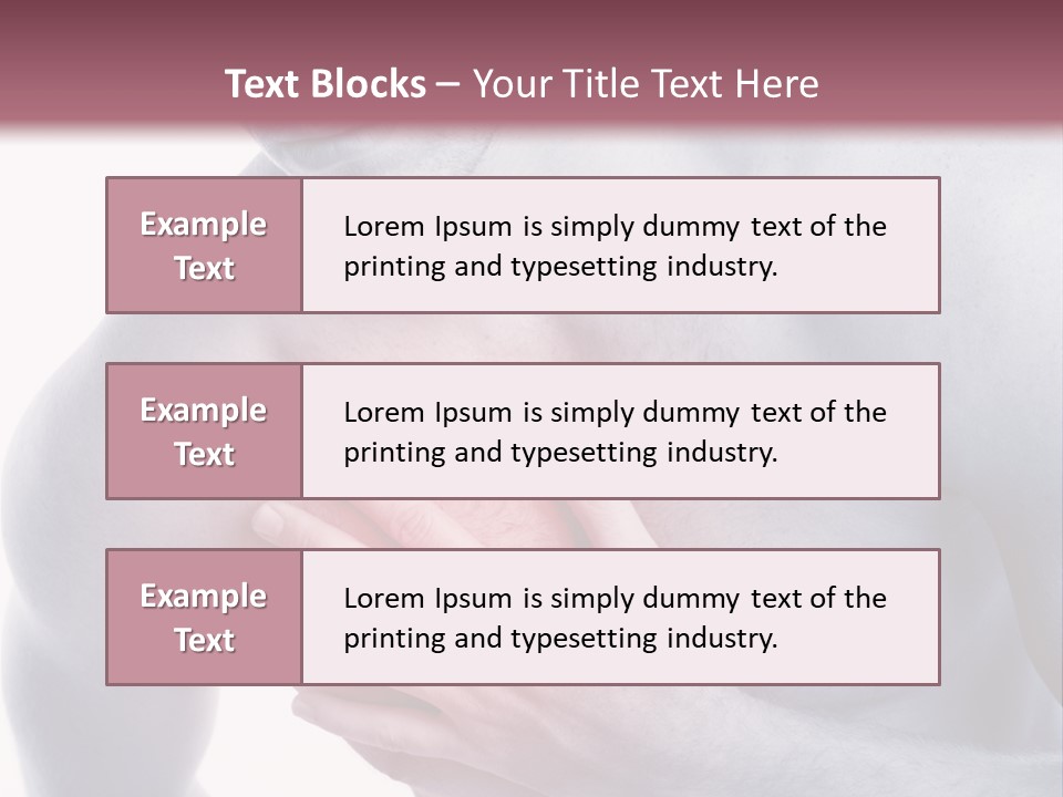 Mensch Burnout Schmerzen PowerPoint Template