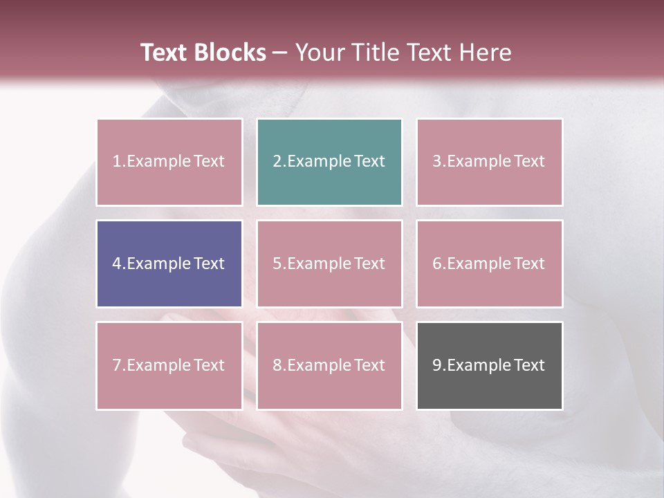 Mensch Burnout Schmerzen PowerPoint Template