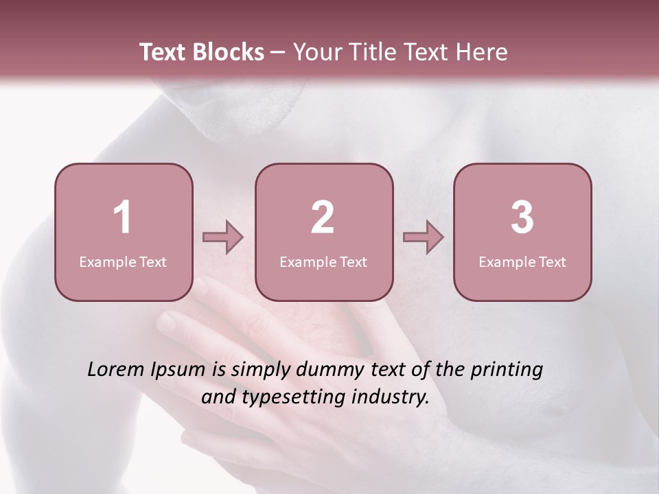 Mensch Burnout Schmerzen PowerPoint Template